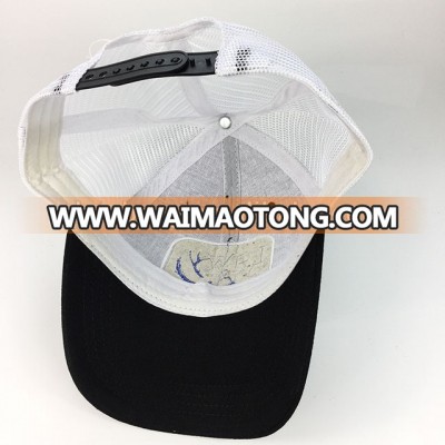 Wholesale custom Blank 3d embroidery patch design cotton mesh trucker hat cap