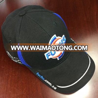 High quality and new style With 3D embroidery black color baseball cap